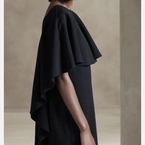 Banana Republic Black Cape Style Dress